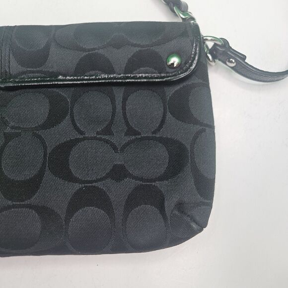 Coach Ashley Large Wristlet Clutch Wallet Signature C Clutch CC Slots Canvas - Picture 9 of 11